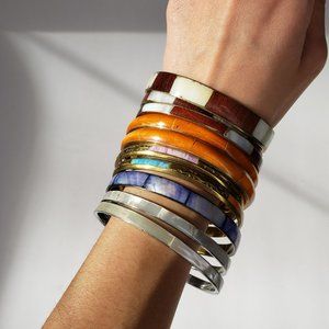 Bundle of Assorted Vintage Bangle Bracelets